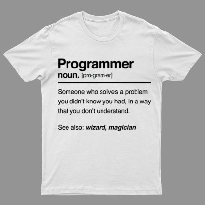 Programmer Noun Coding Nerd Shirt It Shirt Geeky T-Shirt