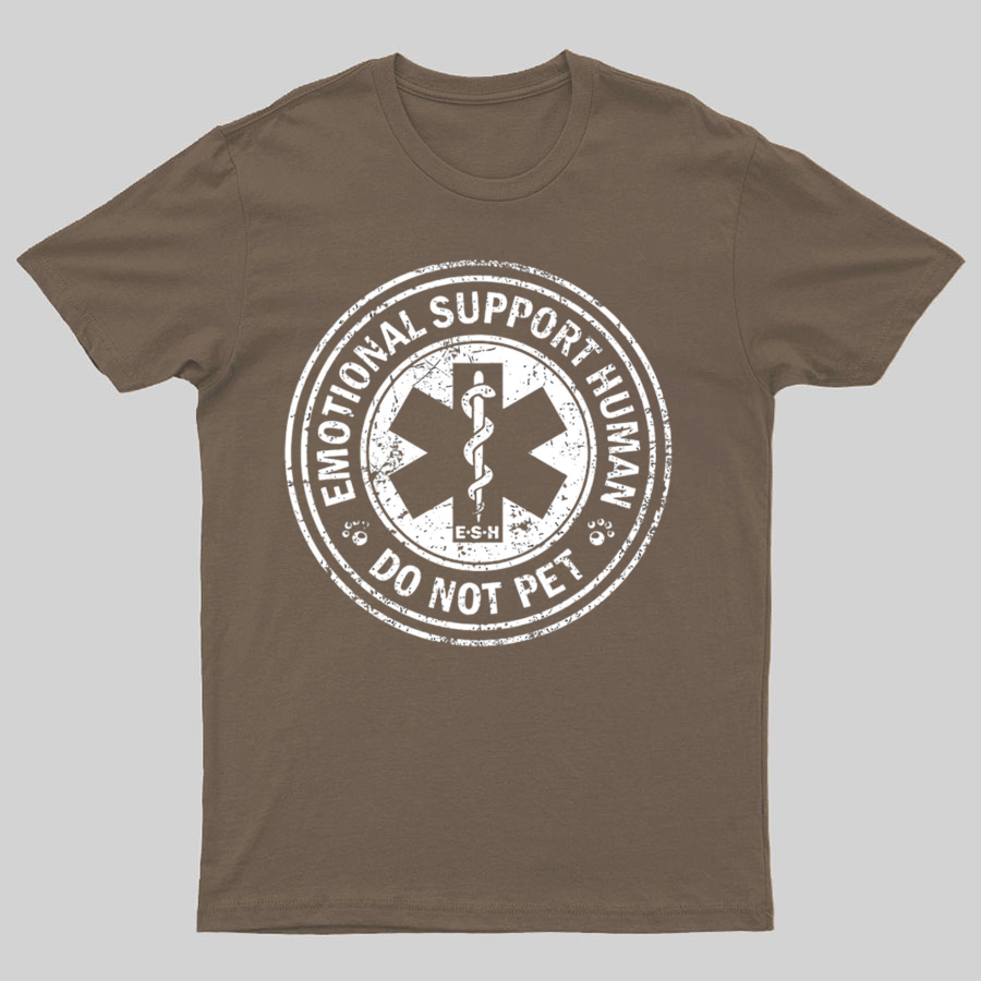 Emotional Support Human Nerd T-Shirt