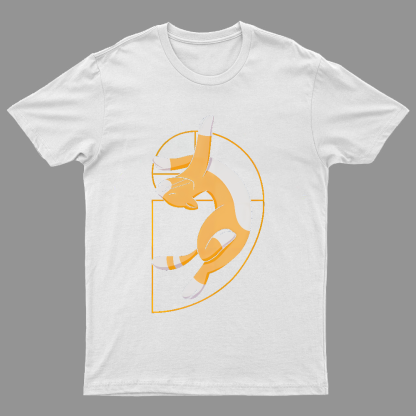 Fibonacci Spiral Cat Geeky T-Shirt