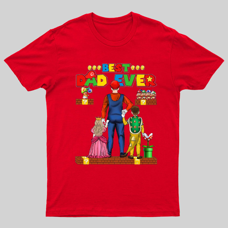 Best Dad Ever Game Geeky T-Shirt