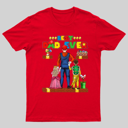 Best Dad Ever Game Geeky T-Shirt