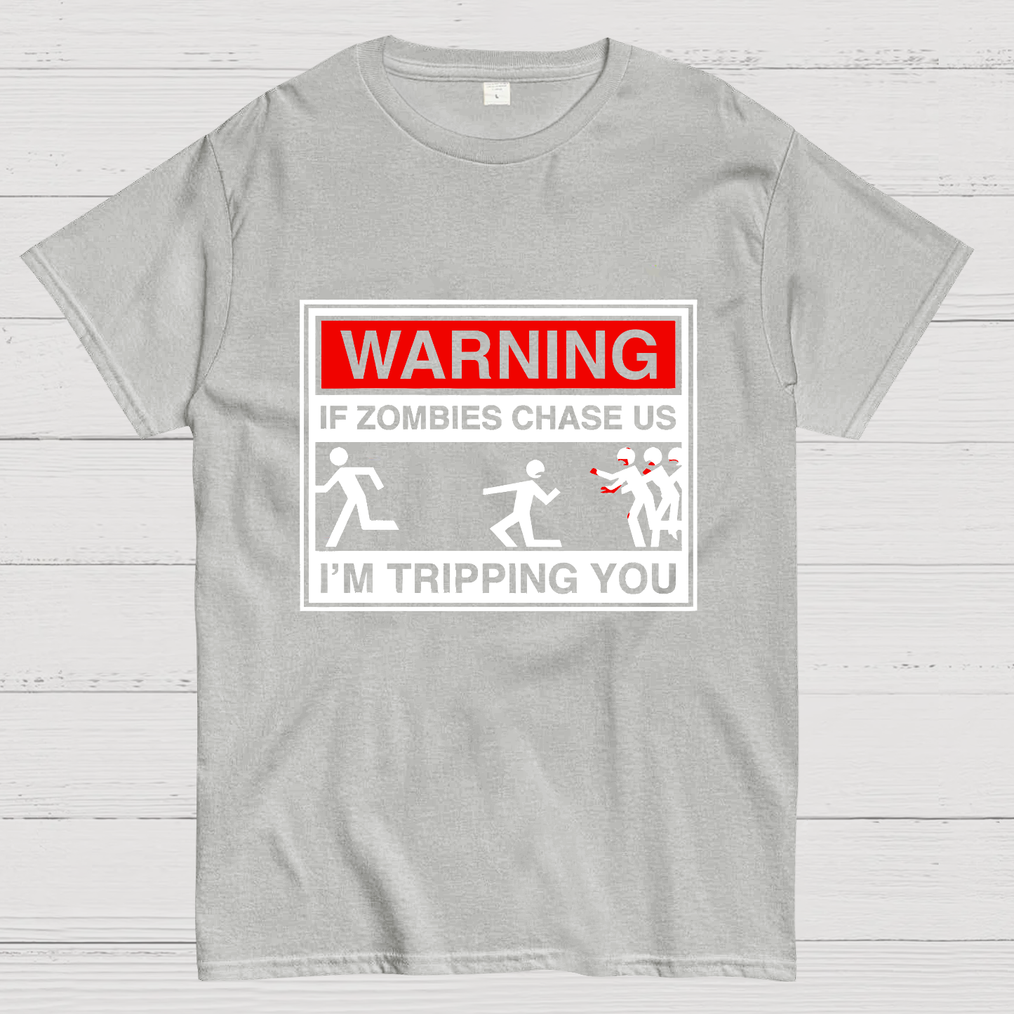 If Zombies Chase Us Geeky T-Shirt