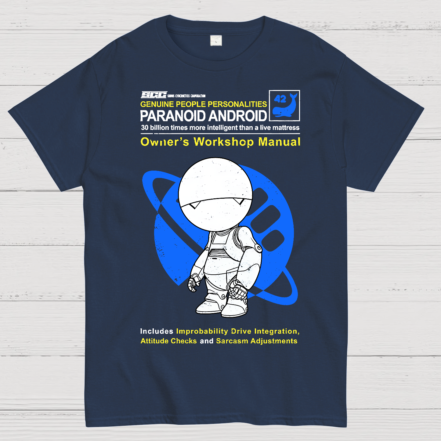 Paranoid Android Manual Geek T-Shirt
