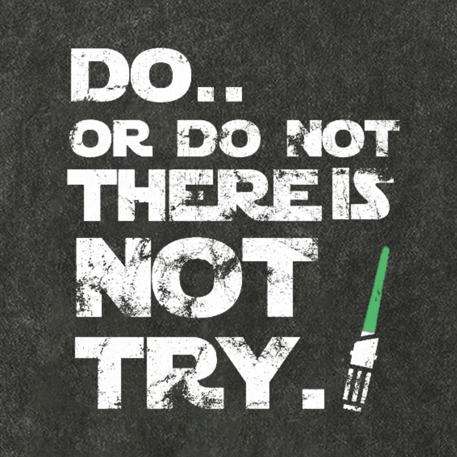 Do Or Do Not. There Is No Try Vintage Distressed T-shirt