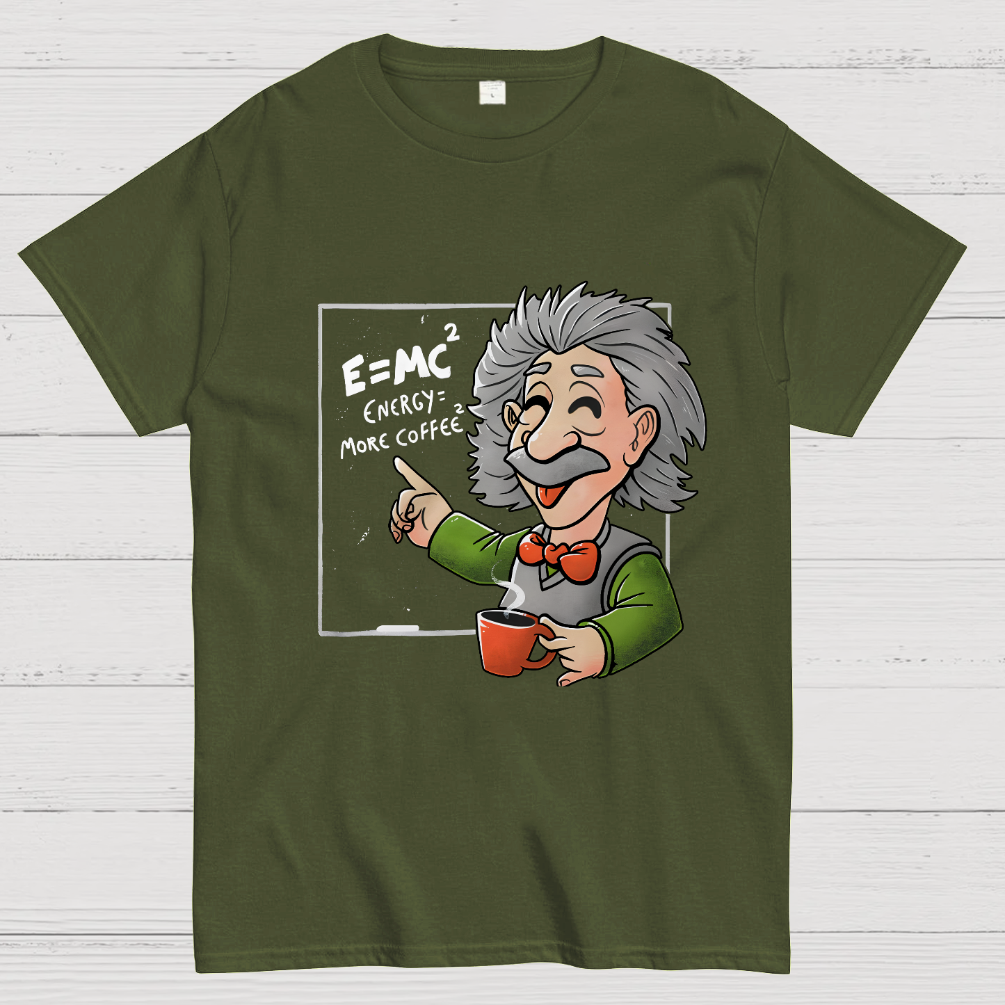 Energy More Coffee - Funny Nerd Einstein Theory Nerdy T-Shirt