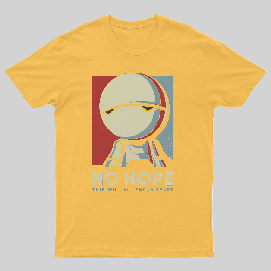 No Hope Marvin Robot Geeky T-Shirt