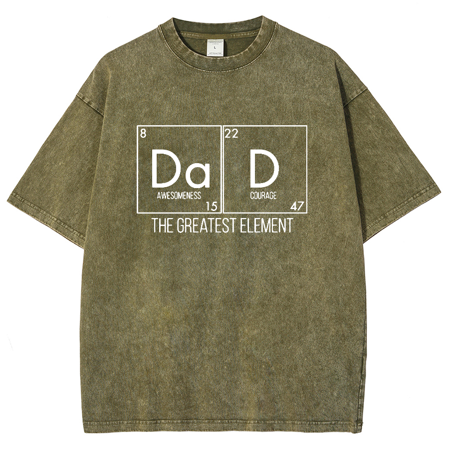 DAD THE GREATEST ELEMENT Vintage Distressed T-shirt