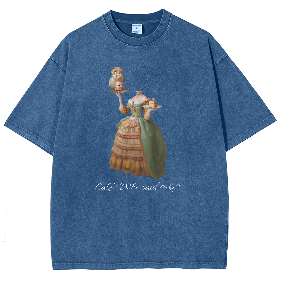 Let Them Eat Cake Vintage Distressed T-shirt
