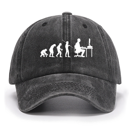 Computer Worker Evolution Hat, programmer Cotton Hat