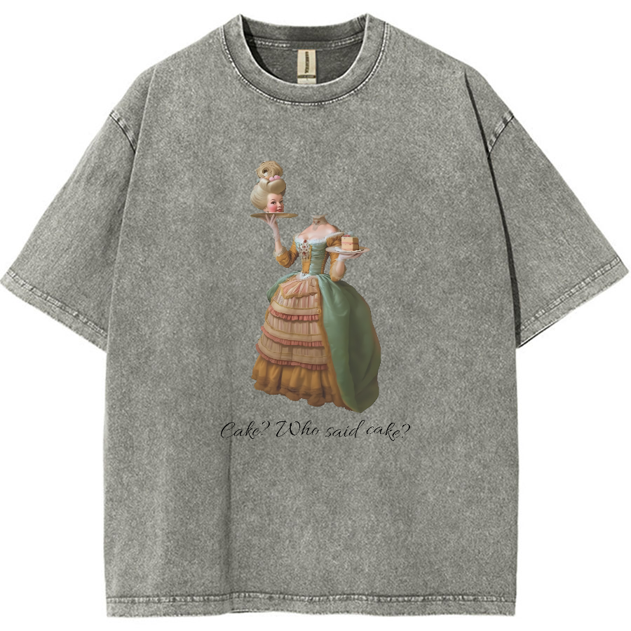 Let Them Eat Cake Vintage Distressed T-shirt