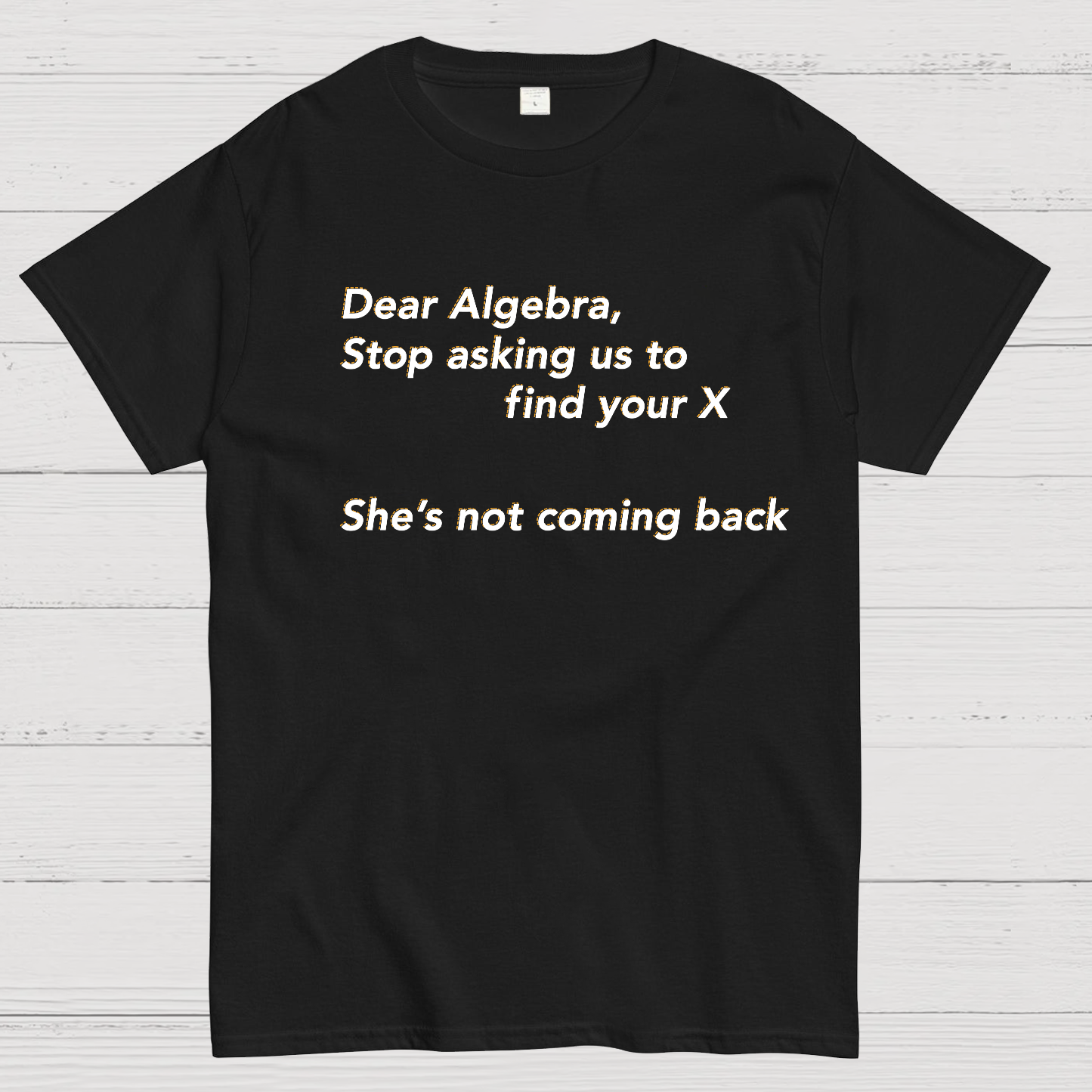 Dear Algebra, Stop Asking Us To Find Your X-1 Geeky T-Shirt
