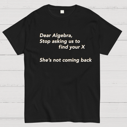 Dear Algebra, Stop Asking Us To Find Your X-1 Geeky T-Shirt