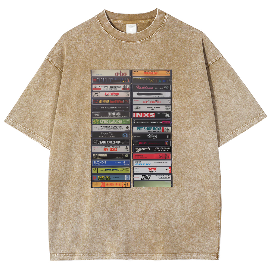 Classic Cassette Tape Vintage Distressed T-shirt