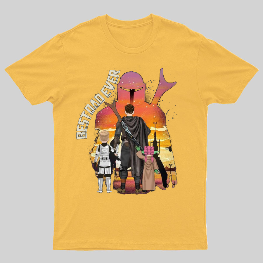 Best Dad Ever - The Dadalorian Personalized Shirt Gift For Dad