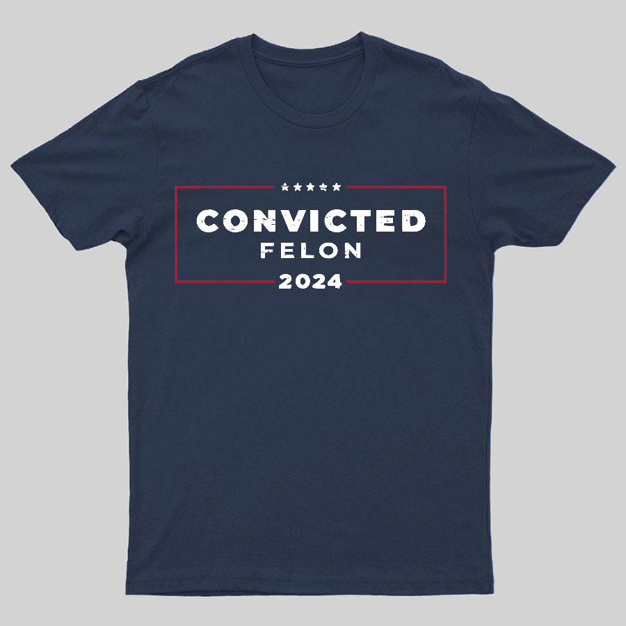 2024 Convicted Felon Geeky T-Shirt