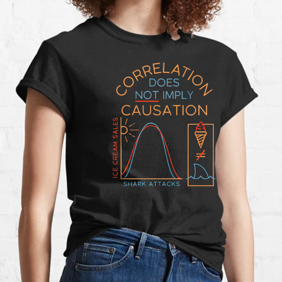 Correlation Does Not Imply Cauisation Geeky T-Shirt