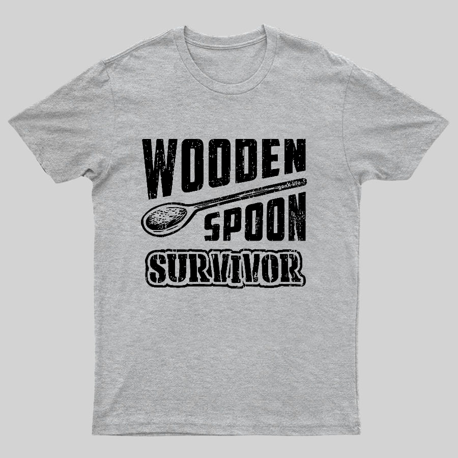 Wooden Spoon Survivor Geeky T-Shirt