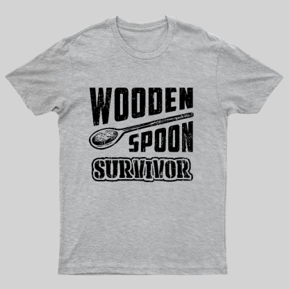 Wooden Spoon Survivor Geeky T-Shirt