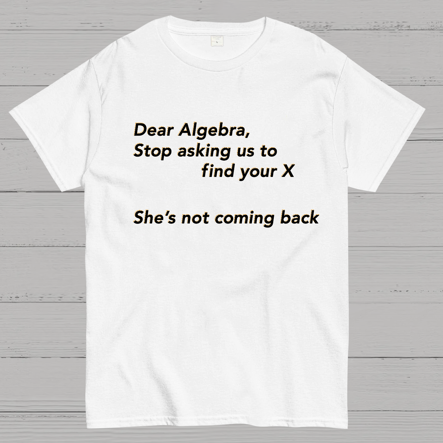 Dear Algebra, Stop Asking Us To Find Your X-1 Geeky T-Shirt