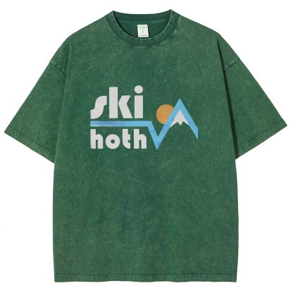 Ski Hoth Vintage Distressed T-shirt