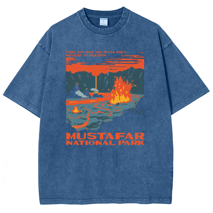Mustafar National Park Vintage Distressed T-shirt