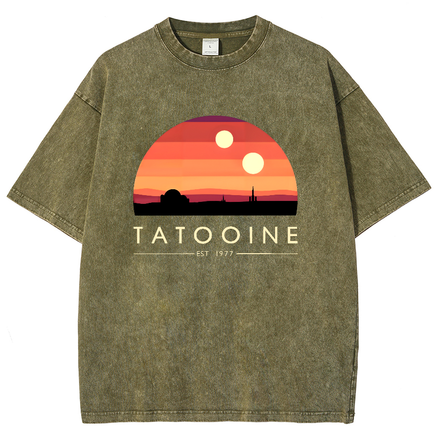 Tatooine Sunset Vintage Distressed T-shirt