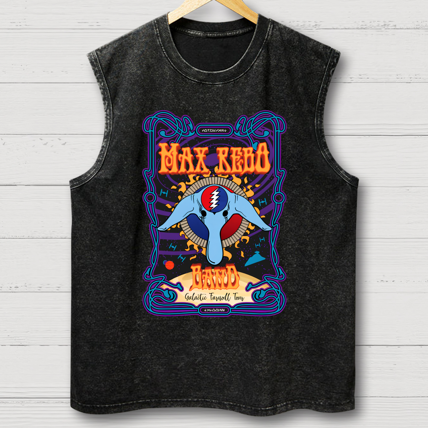 Max Rebo Band Galactic Farewell Tour - Funny Vintage Distressed Washed Tank