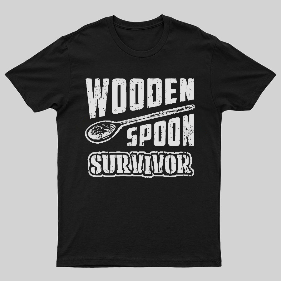 Wooden Spoon Survivor Geeky T-Shirt