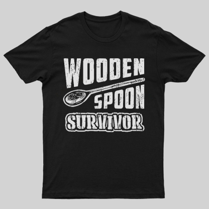 Wooden Spoon Survivor Geeky T-Shirt