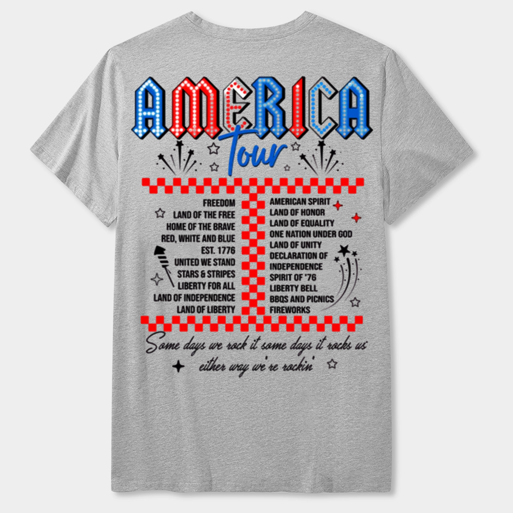 Retro America Tour 1776 Funny T-Shirt Gift