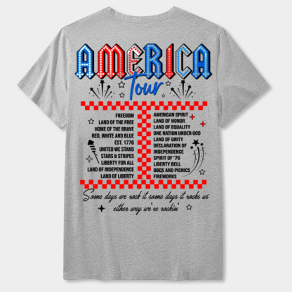 Retro America Tour 1776 Funny T-Shirt Gift