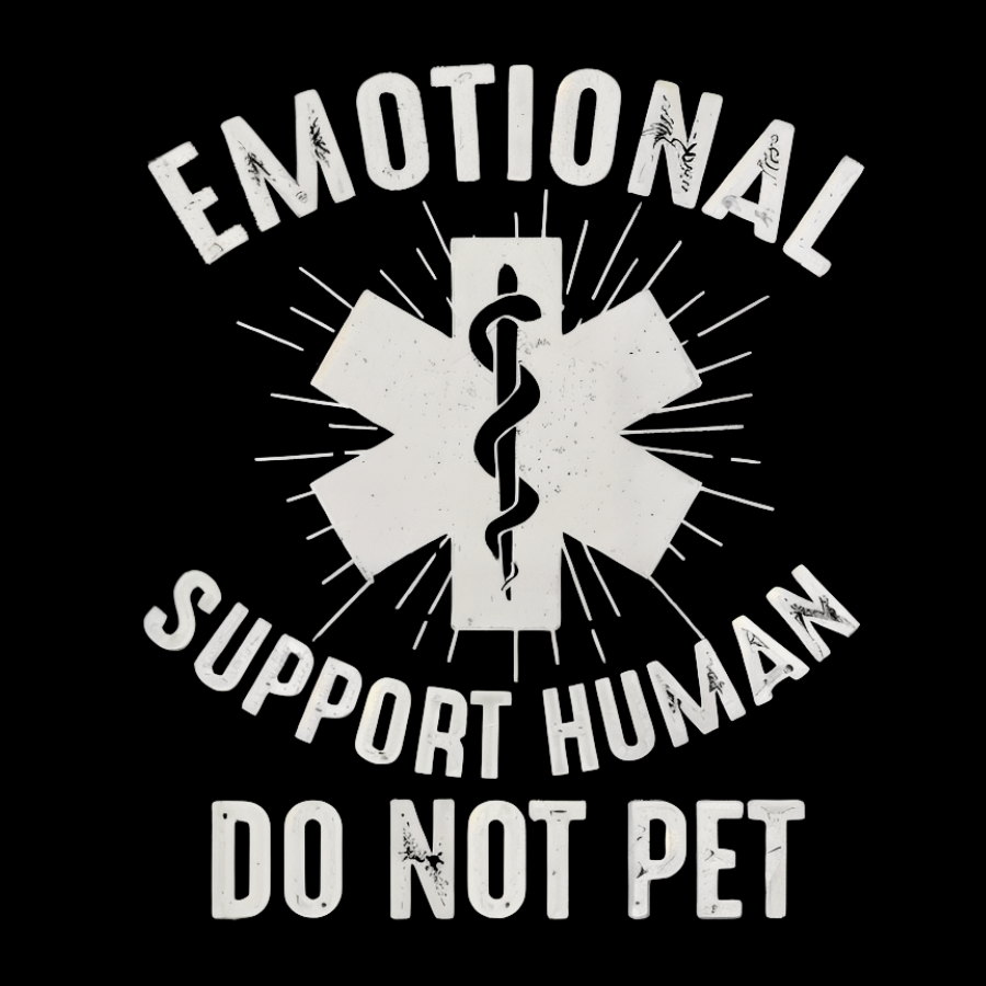 Emotional Support Human Geeky T-Shirt