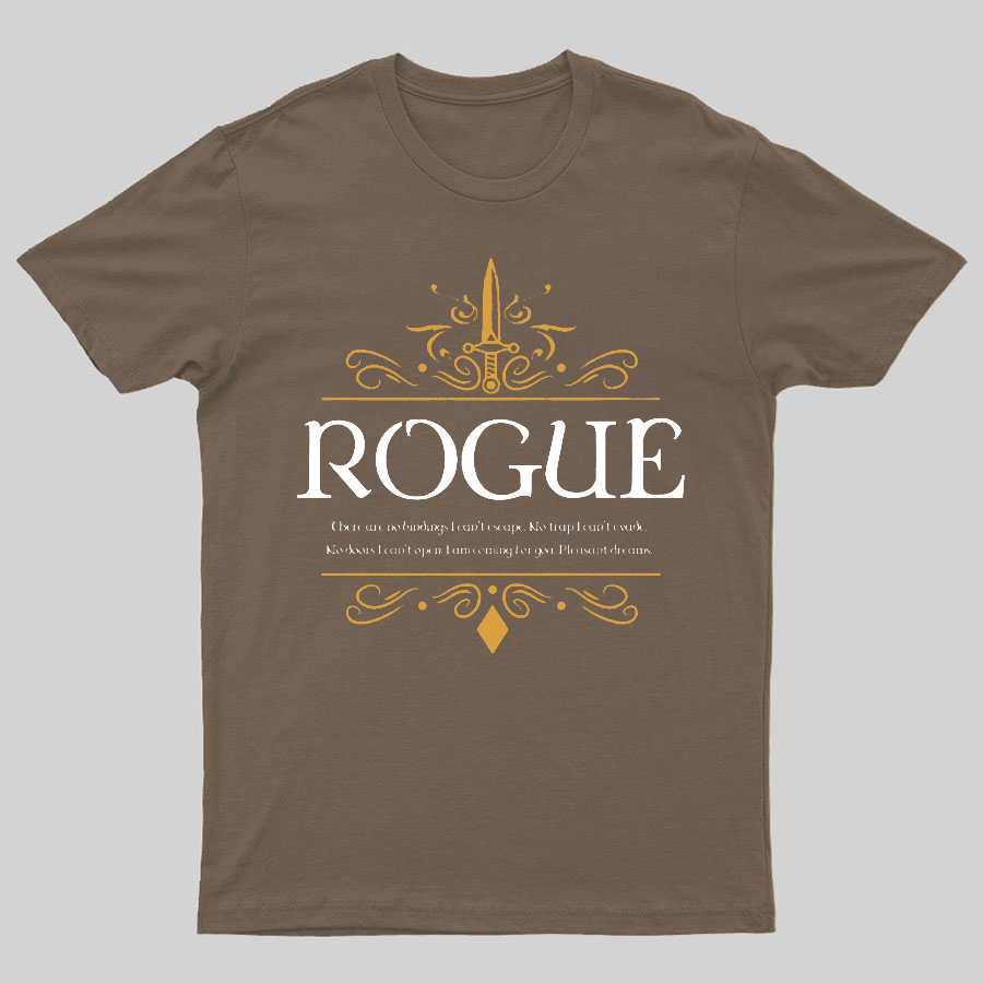 WoW Dungeons Crawler and Dragons Slayer Geeky T-Shirt