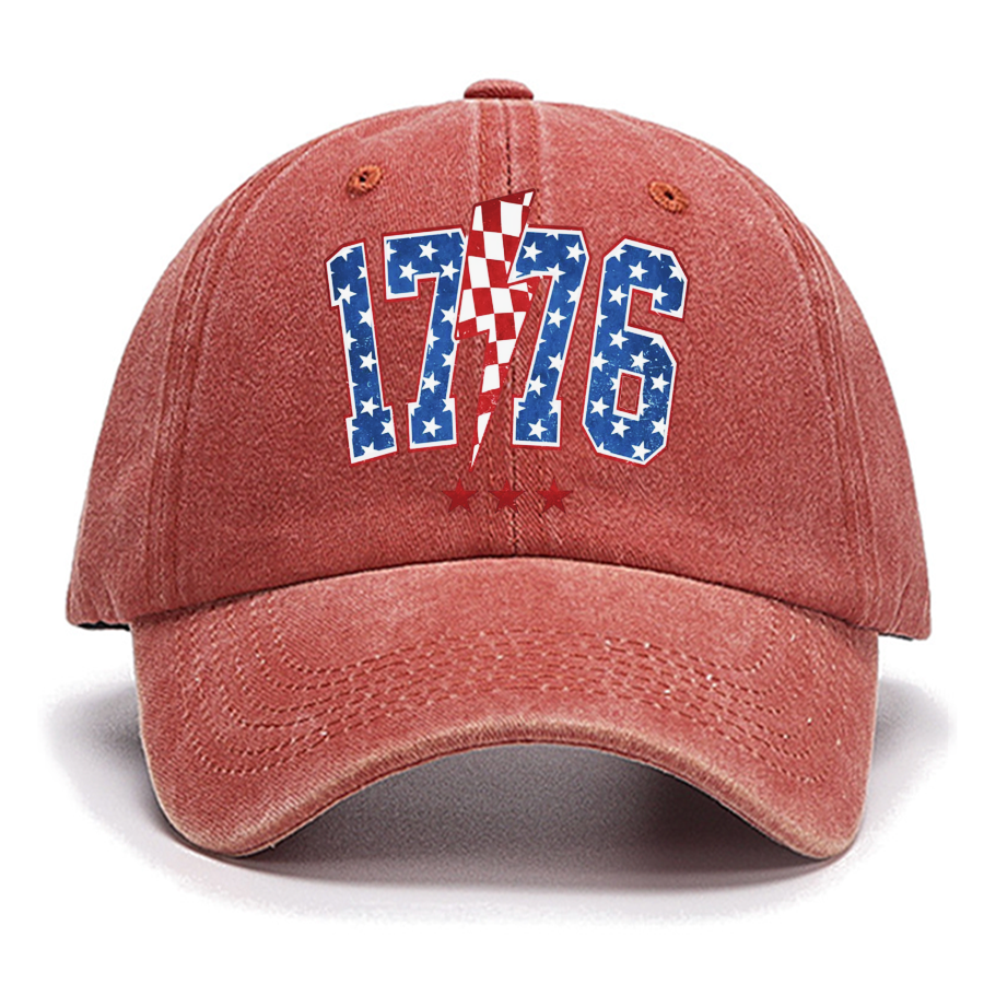 1776 America 4th of July Cotton Hat