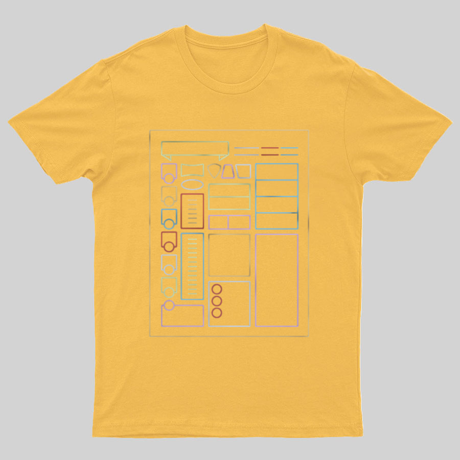 Character Sheet Dnd Geeky T-Shirt