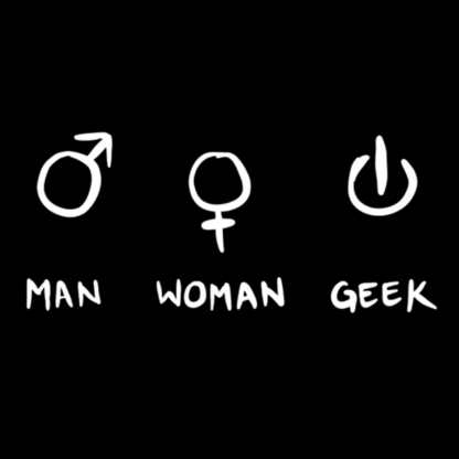 Symbols For Man, Woman & Geek T-Shirt