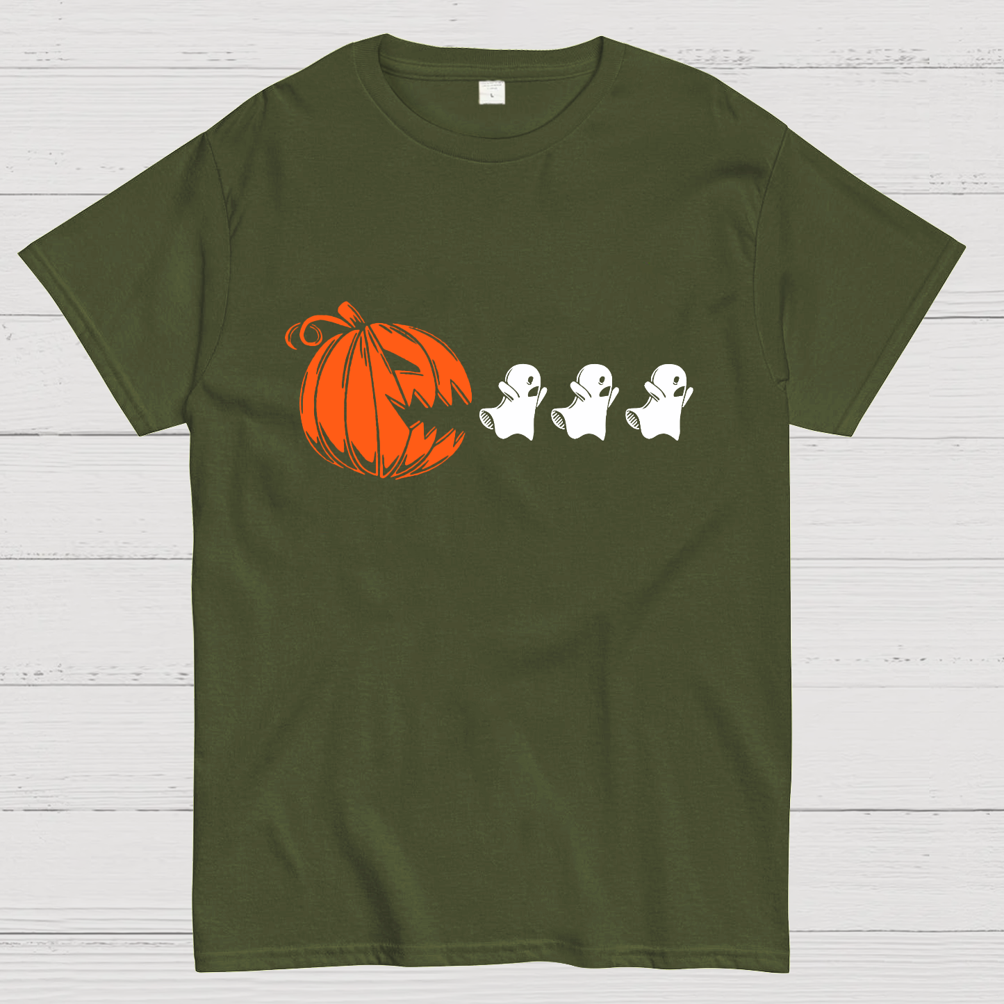 Funny Halloween Ghost  Geeky T-Shirt