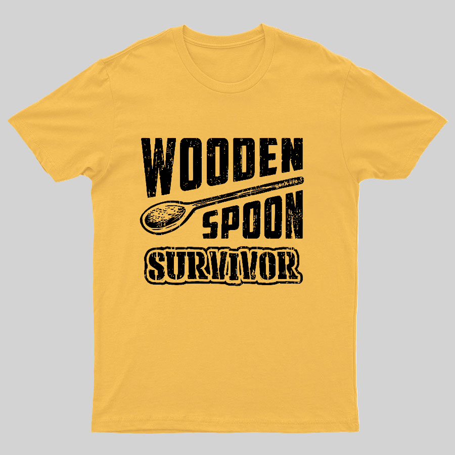 Wooden Spoon Survivor Geeky T-Shirt