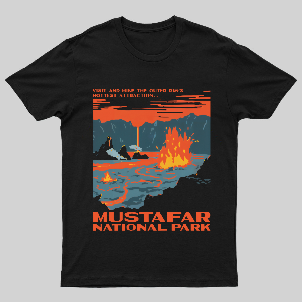 Mustafar National Park Nerdy T-Shirt