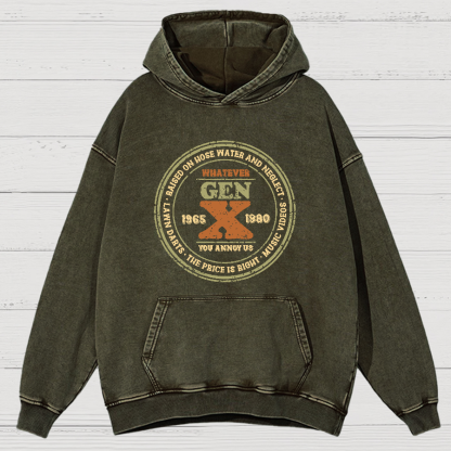 GenX Vintage Distressed Hoodie