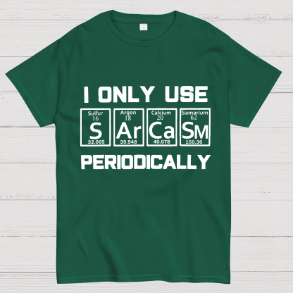 Sarcasm Periodic Table Element Shirt Weird Science Joke Gift