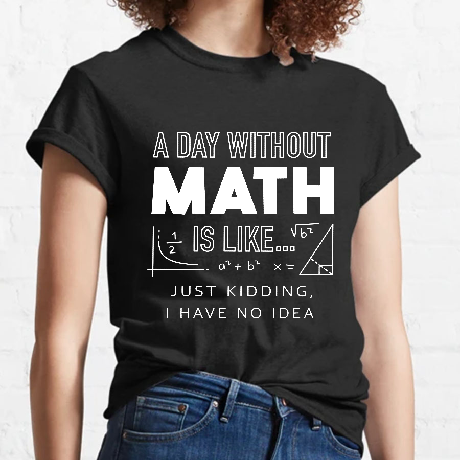 A Day Without Math Is Like Geeky T-Shirt