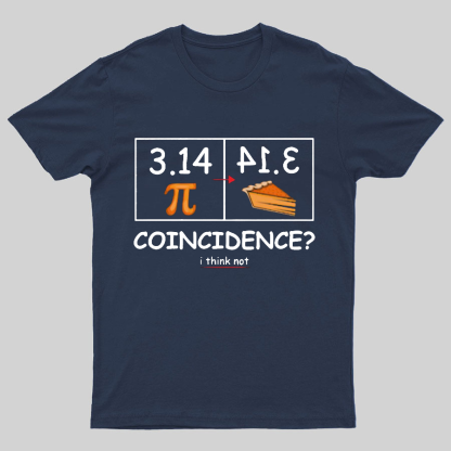 Pi Pie Math Professor Geeky T-Shirt