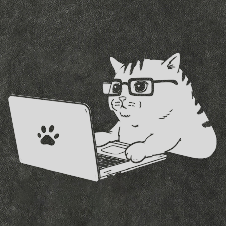 Cats & Computers Vintage Distressed T-shirt