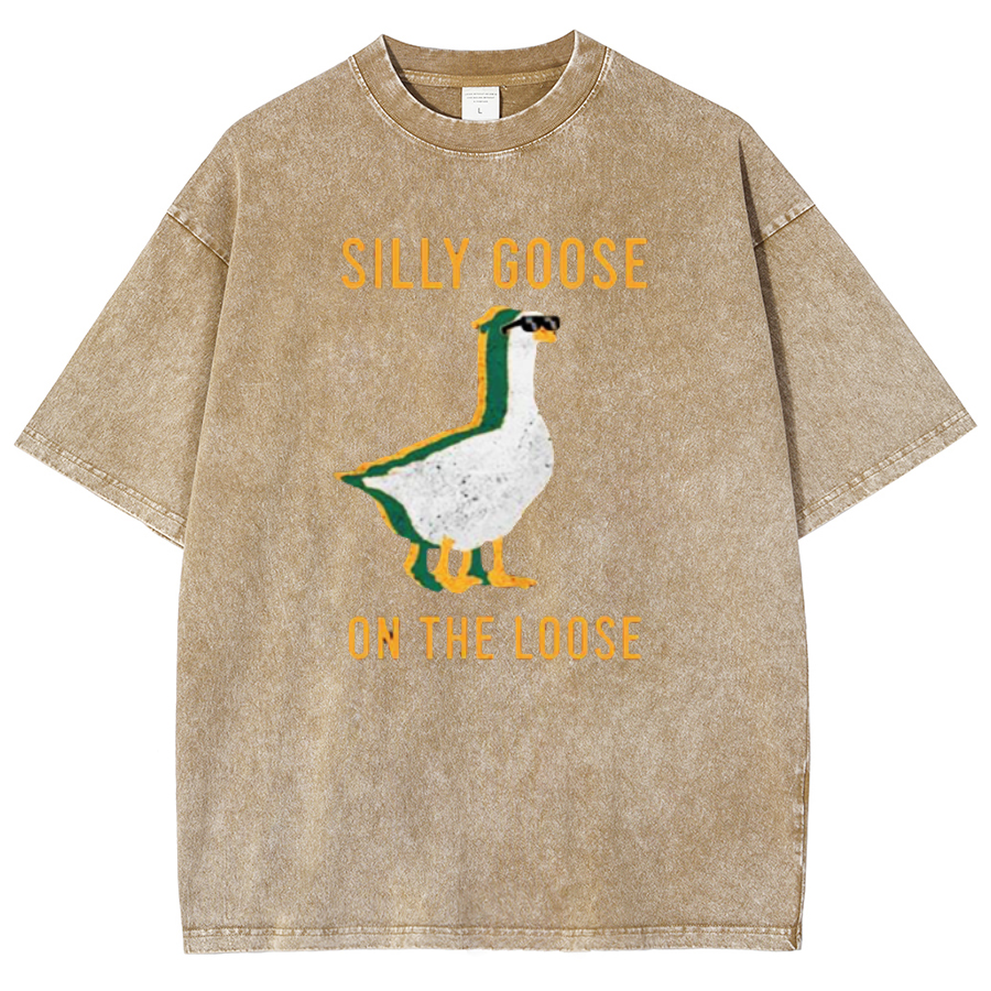 Silly Goose On The Loose Vintage Distressed T-shirt