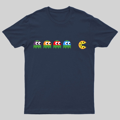 Teenage Mutant Ninja Turtles Chasing Pizza Geeky T-Shirt