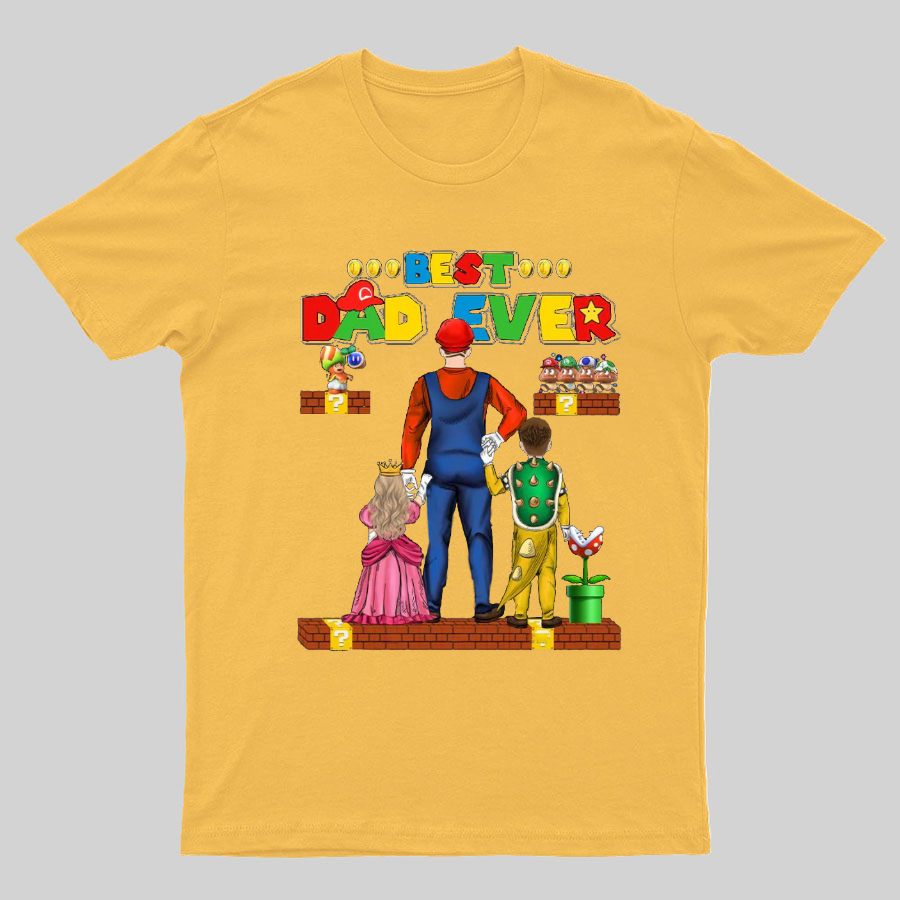 Best Dad Ever Game Geeky T-Shirt