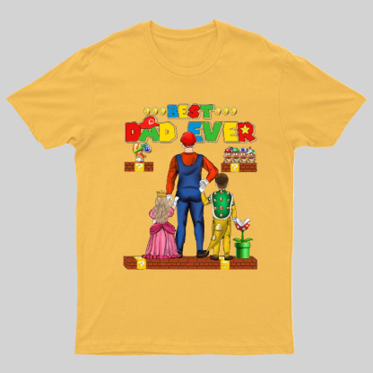 Best Dad Ever Game Geeky T-Shirt