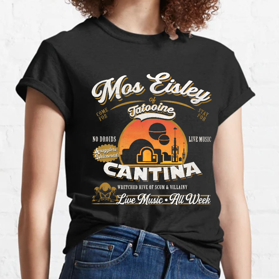 Mos Eisley Cantina Tatooine Graphic Star Wars Print T-Shirt