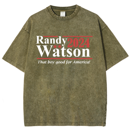 Randy Watson 2024 - That Boy Good For America Vintage Distressed T-shirt